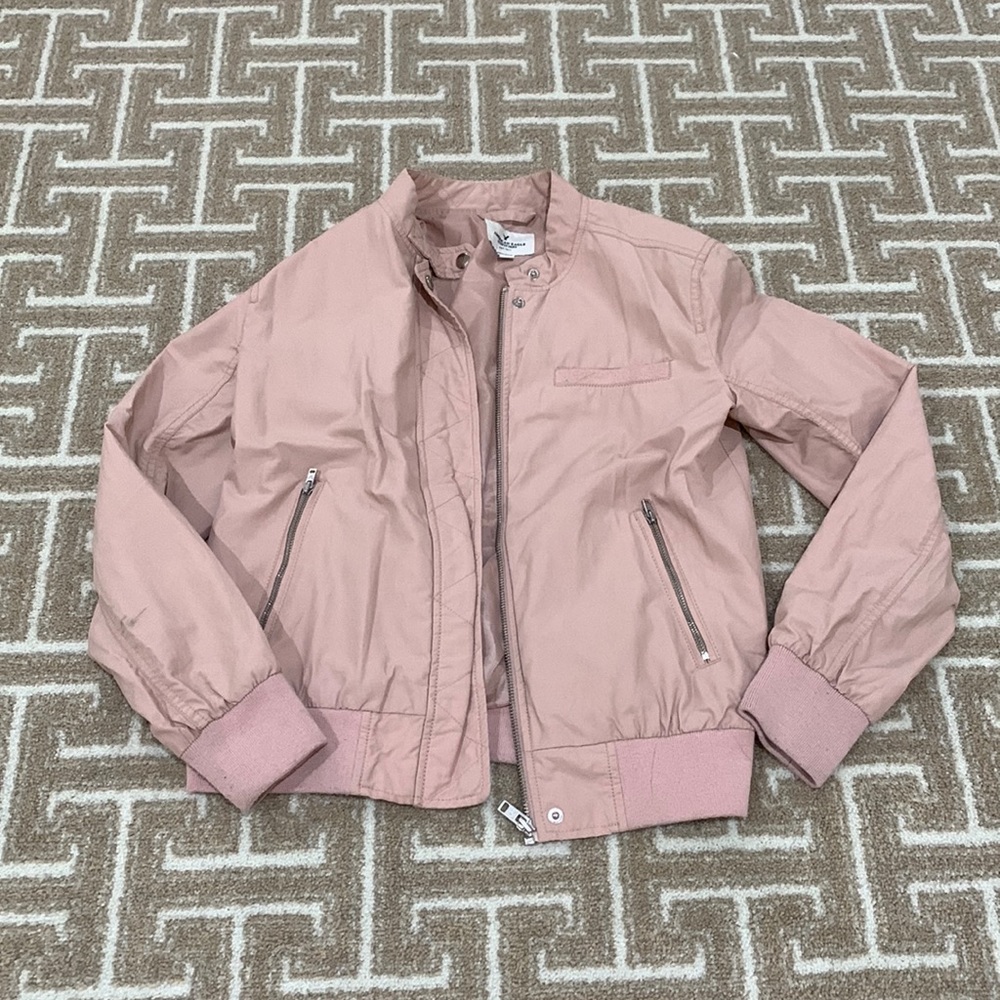 American Eagle Bomber Jacket - dusty rose